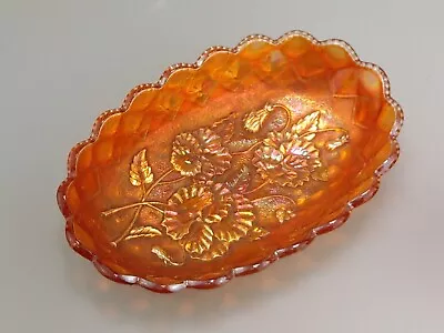 Buy Marigold Imperial Pansy Relish Oval Scalloped Bowl • 27£