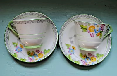 Buy Art Deco Paragon Fine Bone China Tea Cups And Saucers • 22£