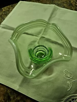 Buy  Green Glass Vase Art Deco • 4.99£