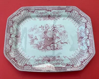 Buy Burleigh Davenport Ware Flora Pattern, Rectangular Serving Plate Platter 34x26cm • 45£
