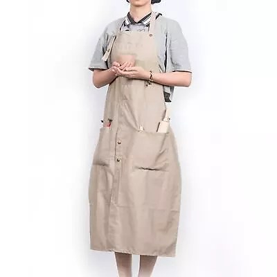 Buy Pottery Apron With Tool Pockets Durable Canvas Water Resistant For Women Men • 19.62£