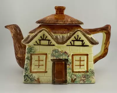 Buy Keele St. Pottery Co England Hand Painted Cottage Ware Teapot 5  Tall 8  Wide • 46.59£