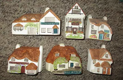 Buy Philip Laureston Babbacombe Pottery  LOT 6 X Miniature Club Cottages Shops Etc • 12.99£