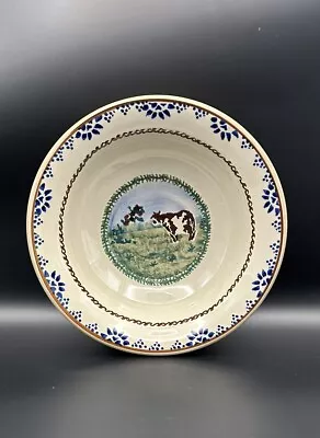 Buy Nicholas Mosse Pottery Soup Cereal Bowl Cow On The Farm 7”W X 2”H Ireland • 36.35£