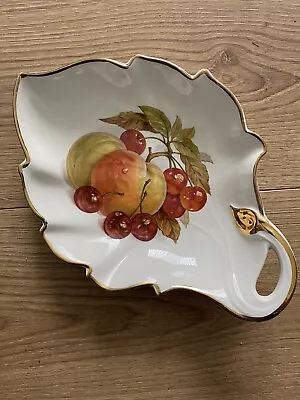 Buy Crown Devon China Leaf Shape Dish - Fruit Design • 12£