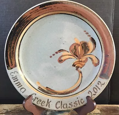 Buy Emma Creek Classic 2012 Pottery 12” Diameter Plate Gray & Brown Platter Signed • 29.82£