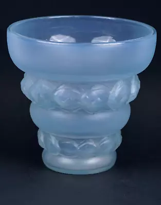 Buy Sabino Lizens Opalescent Glass Vase  Sabino France  Ringed Conical Bands 5.75 H • 466.80£