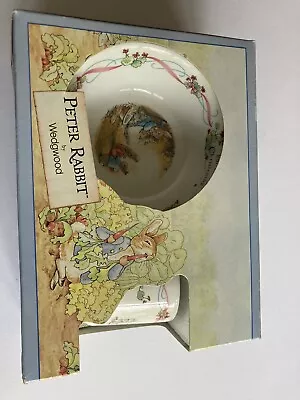Buy Peter Rabbit Wedgwood 3 Piece Child Set Series 1991 BOX Original W/Tags • 20£