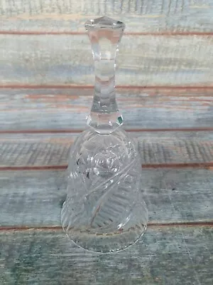 Buy Crystal Hand Bell Shaped Ornament Vase 22cm Tall Glass No Clanger • 0.99£