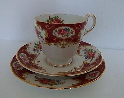 Buy Vintage Paragon Red Tea Trio • 12£