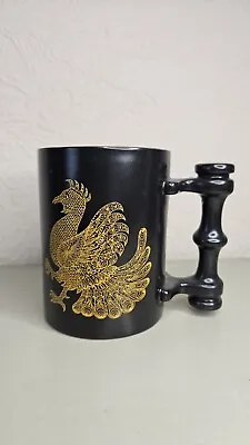 Buy Vintage Black And Gold Portmeirion Phoenix Coffee / Tea Cup Mug Tankard • 12.95£