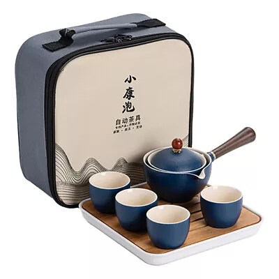 Buy 1 Set Of Ceramic Teapot Set Travel Tea Ware Traditional Side Handle Teapot • 31.35£