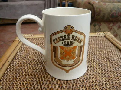 Buy Rare Old Vintage 1970,s Advertising Pint Tankard Castle Eden Ale Leeds Creamware • 25£