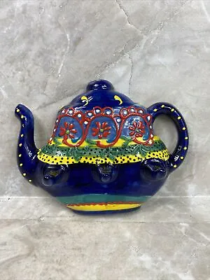 Buy DEL RIO SALADO Wall Plaque Teapot W/ Hooks Hand Painted Spain • 12.11£