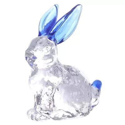 Buy Crystal Animal Figurine Collectibles Clear Crystal Glass Rabbits Statue • 7.75£