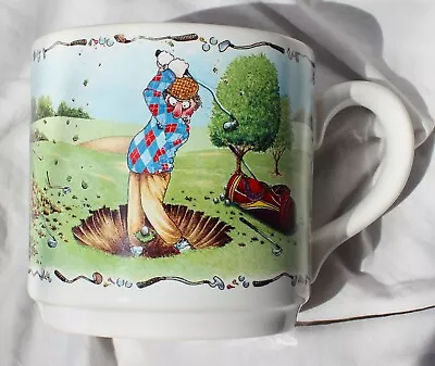 Buy Comic Novelty Golf Player Tea Coffee Mug - Vintage Staffordshire Tableware Cup • 5.99£