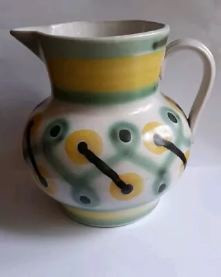 Buy Vintage 1950's Buchan Portobello Scottish Pottery Jug - Unusual Abstract Design • 39.99£