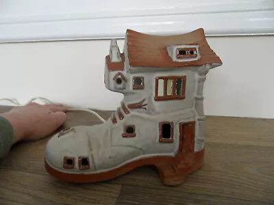 Buy Vintage Night Light / Lamp   ---    Boot By Halifax Pottery • 8.99£