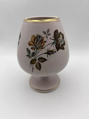 Buy Flora Keramik Gouda Holland Vase-Pale Pink Vintage Pattern 1845 • 8£