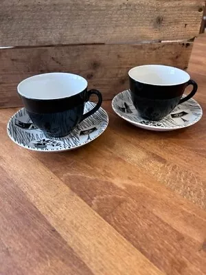 Buy Vintage Ridgway Potteries Homemaker – Pair Large Tea Cups & Saucers – Great! • 24.99£