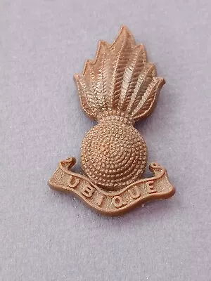 Buy WWII Economy Royal Artillery Cap Badge A Stanley & Sons Walsall • 5£