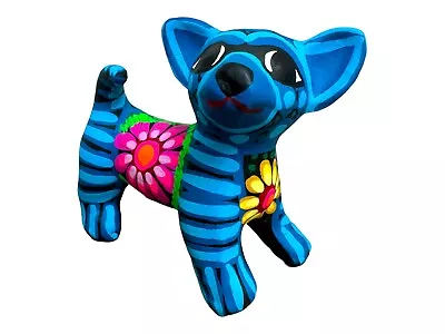 Buy Talavera Chihuahua Folk Art Cute Dog Home Decor Mexican Pottery Multicolor 6  • 27.03£