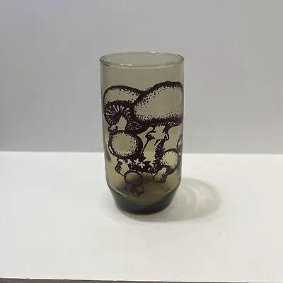 Buy MCM Mushroom Glass 16oz Tumbler Toadstool 1970s Smoky Brown Boho Hippie Vintage • 7.46£