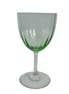 Buy Baccarat Crystal Aquarelle Green Wine Glass Water Goblet Glassware 5” Optic Bowl • 67.10£