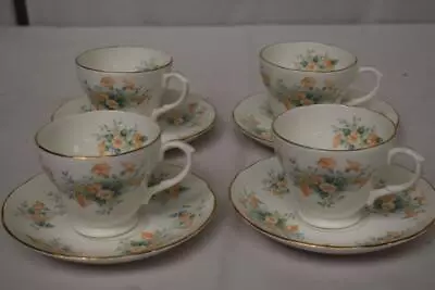 Buy Duchess Winsom Fine Bone China 4 Cups & Saucers • 4.99£