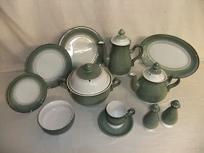 Buy Denby Handcrafted Fine Stoneware - Venice - Vintage Green Tableware - 6C4A • 19.93£
