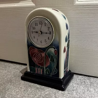 Buy Old Tupton Ware Art Nouveau Floral Rose Ceramic Hand Painted Mantle Clock  • 30£
