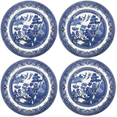 Buy Churchill Blue Willow China Plate Mug Tea Cup Saucer Bowl Dinner Set Of Six      • 58.95£