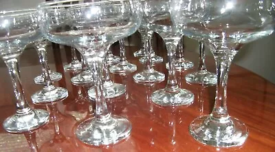 Buy Six Stylish Vintage Style Champagne Saucers / Glasses   #a • 12£