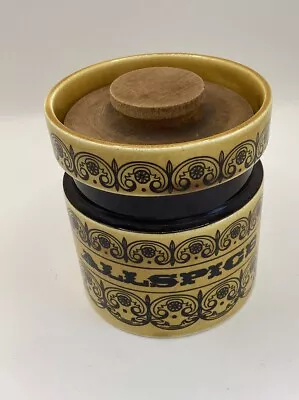 Buy Vintage Hornsea Pottery Allspice Spice Jar Scroll Pattern In Brown • 9£