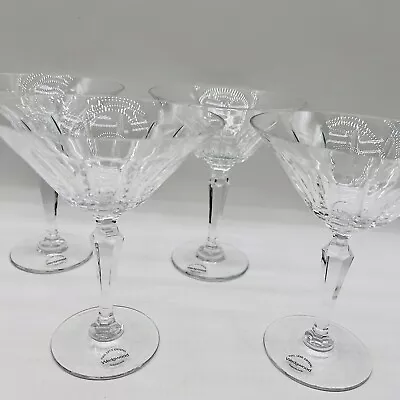 Buy Wedgwood Crystal Martini Tall Sherbet Glasses 6 1/4” Set Of 4 Yugoslavia • 63.35£