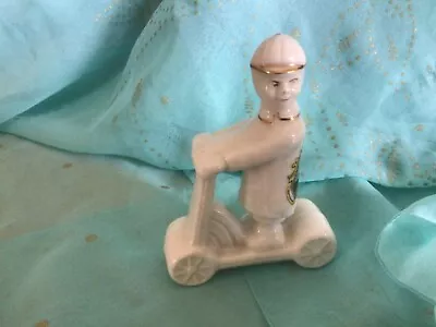 Buy Crested Ware China Boy On A Scooter- CYCLONE A.A.A. -  Minehead Crest • 3£