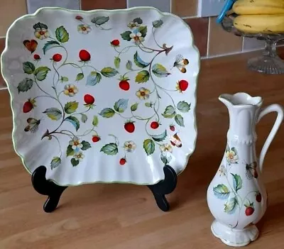 Buy Old Foley Strawberry Dish & Jug By James Kent - Excellent Vintage Condition  • 14.99£