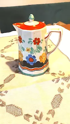 Buy WadeHeath Art Deco Hand Painted Coffee Pot Floral Pattern 20cm Tall • 25£