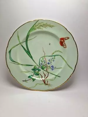 Buy Antique Victorian Mintons John Mortlock Botanical Aesthetic Movement Plate C1885 • 45£