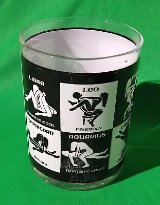 Buy Vintage Erotic Zodiac/Astrology Drinking Glass From The 1970s • 4.99£
