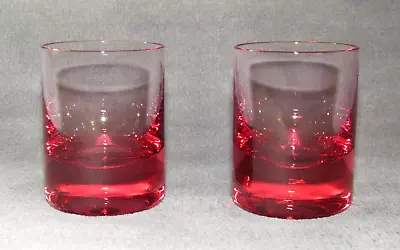 Buy 2 Signed MOSER Bohemian Crystal Czech Republic WHISKEY Shot Glasses Rosalin 2.75 • 37.28£