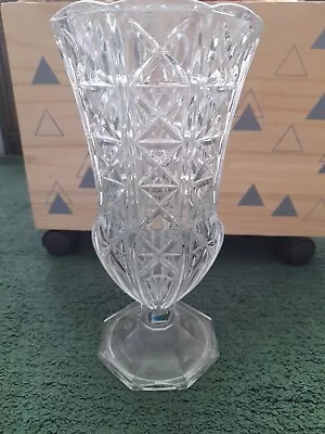 Buy Vintage Large Crystal Glass Cut Vase • 30£