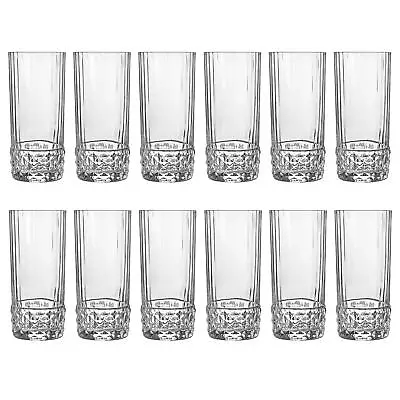 Buy 12x America '20s Highball Glasses Vintage Art Deco Cocktail Tumblers 490ml • 44£