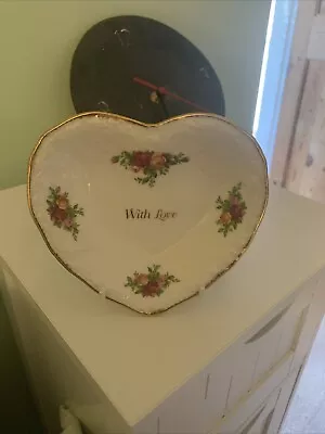 Buy Royal Albert Old Country Roses Heart Trinket Dish 5.5  With Love • 4£