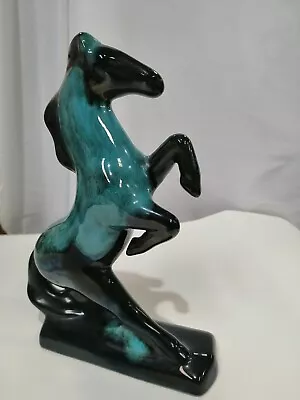Buy Vintage Blue Mountain Pottery, Rearing Horse. Excellent Condition. 30cm High. • 25£