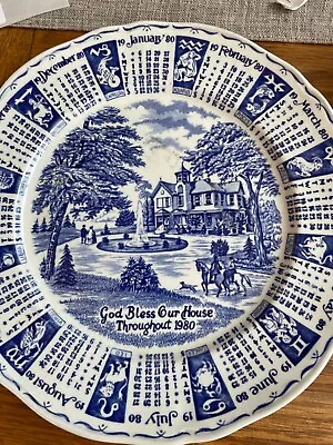 Buy Staffordshire 1980 Calender Plate • 5£
