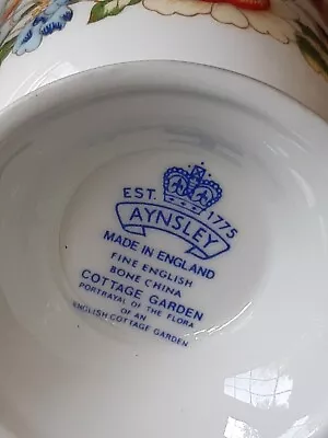 Buy AYNSLEY X CANDEREL Cottage Garden Bone China RARE Floral Coffee Tea Mug Cup • 16.95£