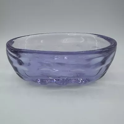 Buy Whitefriars England Blown Lilac Glass Lobed “Pillow” Molar Base Bowl C1930-1940 • 46.63£