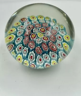 Buy Small Millefiori Art Glass Paperweight • 14.99£