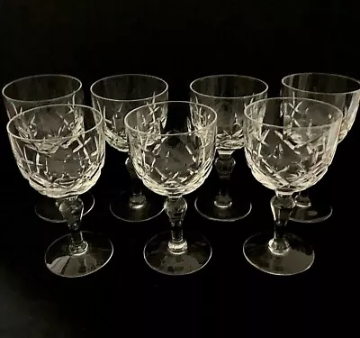 Buy (7) Stuart (signed) Regent Claret Wine Glasses 4 7/8  Tall  Mint   • 51.21£